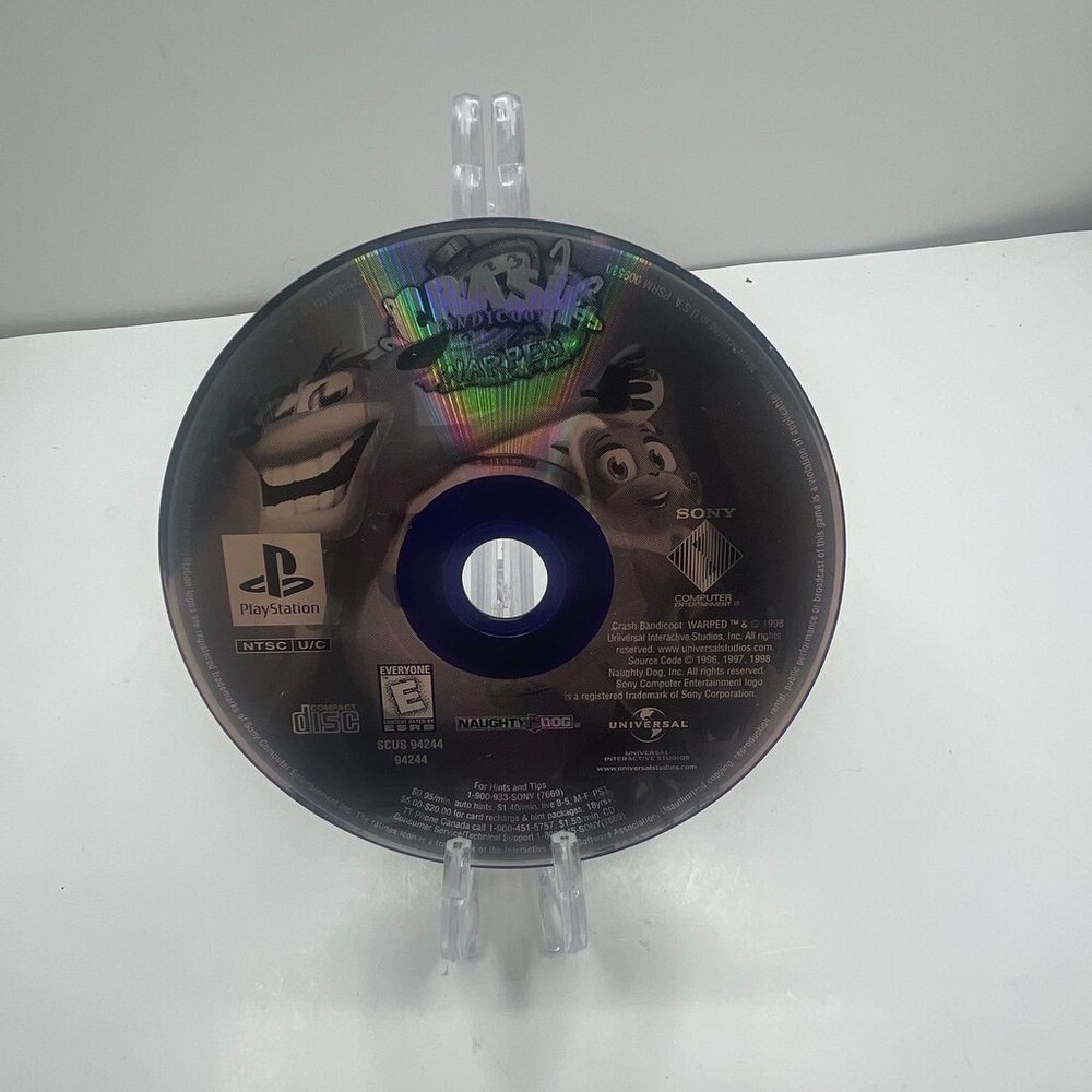 Crash Bandicoot 3: Warped PS1 (Sony PlayStation, 1998) Disc Only
